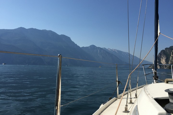 Sailing on garda Lake